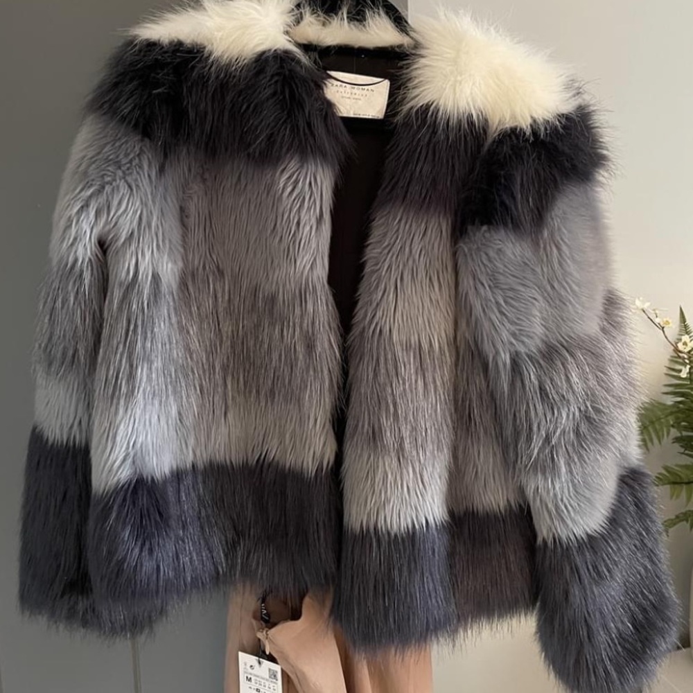 Zara faux fur jacket